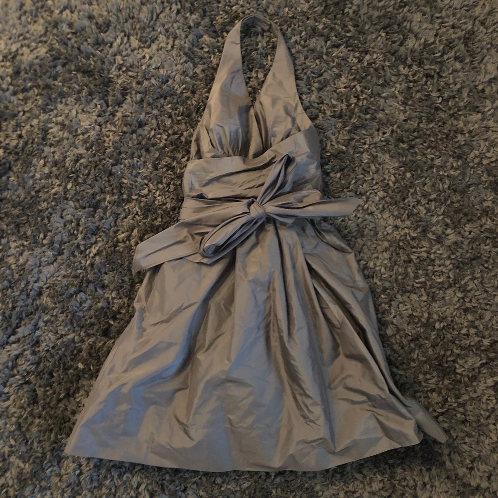 Taffeta Halter Dress